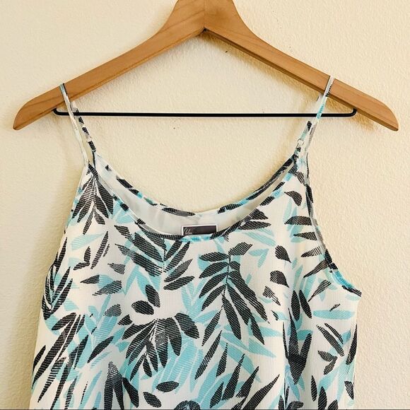 CHELSEA28 MESH Leaf See Through Halter Top Tank Top Size Small - Picture 3 of 7